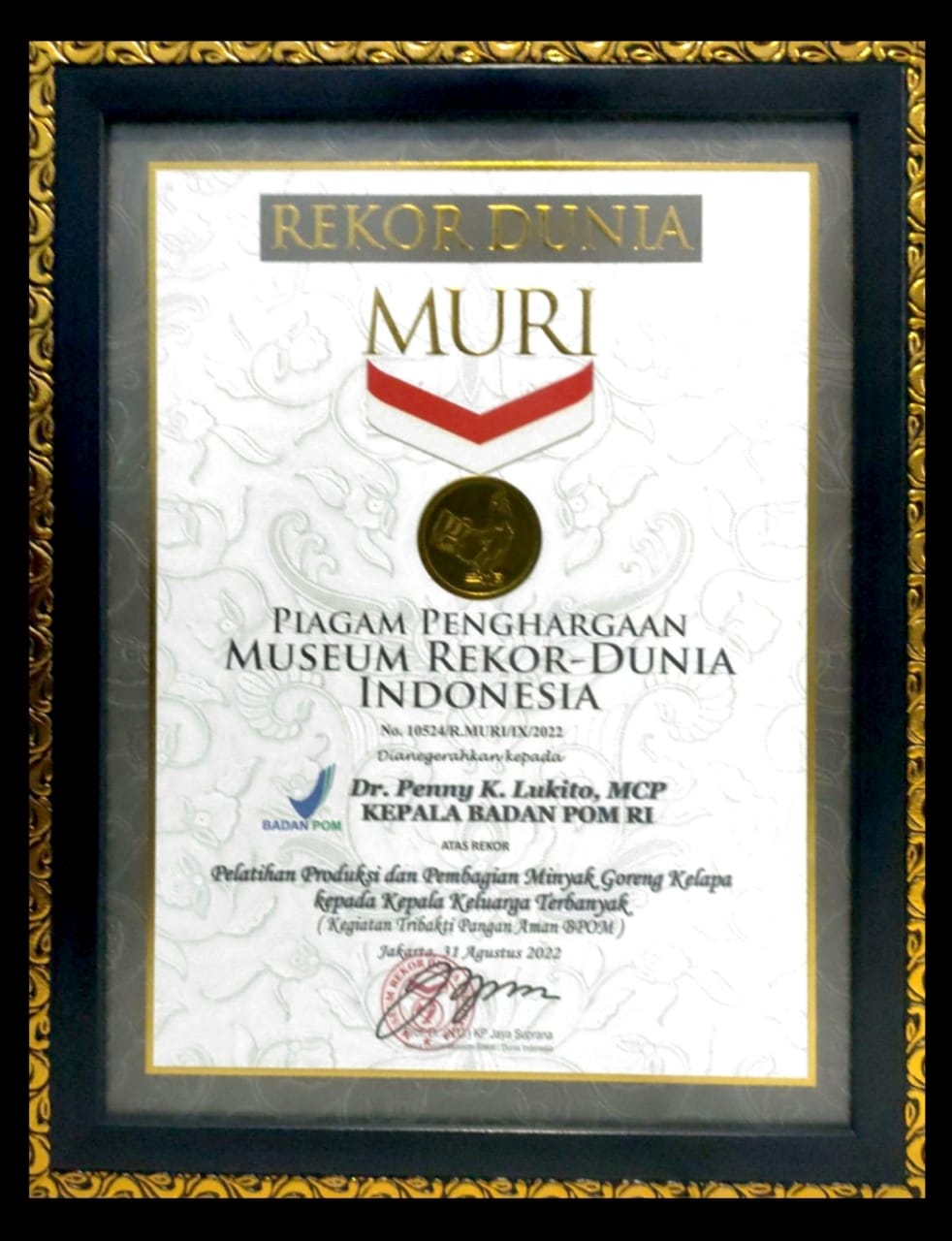 Rekor MURI Tribakti Makanan - 2022