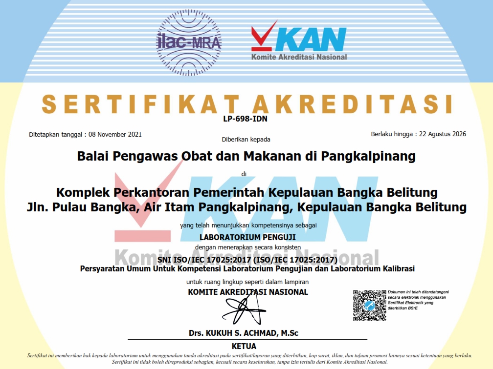 Sertifikat ISO 17025 2017 - 2021